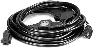 lot 8358 image: $$116 RETAIL--Hosa Power Distribution Cord, 6 X NEMA 5-15R to NEMA 5-15P, 12 AWG x 3 OFC, 50 ft