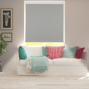 lot 8380 image: ShadesU %100 Blackout Window Roller Blinds and Window Shades for Room Darkening UV Protected Thermal Insulated Fabric, (Maximum Height 80) (White Color) (33 Wide)