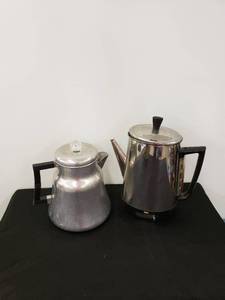 lot 5437 image: pair retro coffee pots