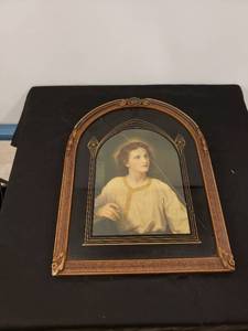 lot 5449 image: antique rounded picture