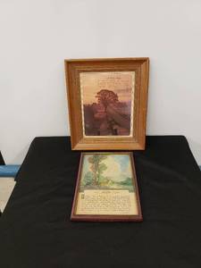 lot 5452 image: pair old poem pics