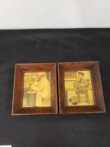 lot 5469 image: pair Norman Rockwell pics