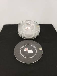 lot 5475 image: set 8 cristalleria plates