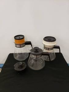 lot 5495 image: set 3 retro coffee pots