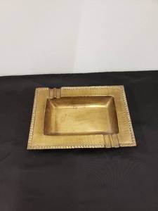 lot 5580 image: solid brass ashtray made in india