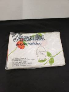 lot 5630 image: Christian Dior queen flat sheet factory sealed