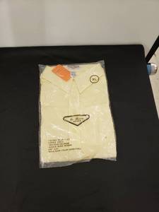 lot 5706 image: yellow button up shirts sz XL NIP