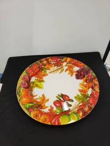 lot 5736 image: heavy plastic fall bowlplatter