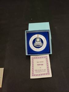 lot 5768 image: pewter bell ornament
