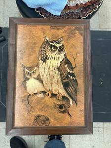 lot 8507 image: wood owl picture