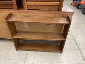 lot 8528 image: wood book shelf