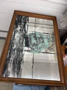 lot 8581 image: large ship mirror
