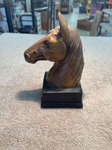 lot 9039 image: vintage horse head statue