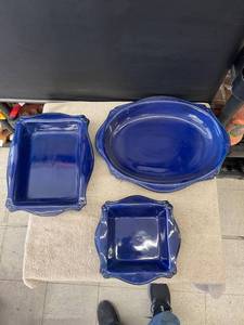 lot 9161 image: purple platter and pans