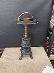 lot 9195 image: cast iron stove floor ashtray