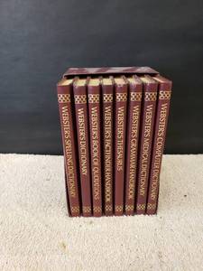 lot 9216 image: set of wbsters reference books