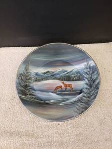 lot 9238 image: hand paintedsigned plaque