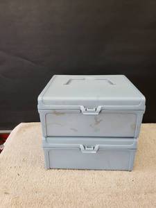 lot 9241 image: pair filing storage boxes
