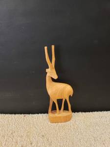 lot 9250 image: hand carved gnu