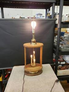 lot 9348 image: wood lamp works