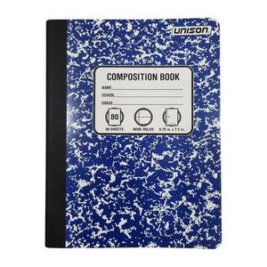 lot 25192 image: (5) Wide Ruled Composition Notebook (Colors May Vary) - Unison