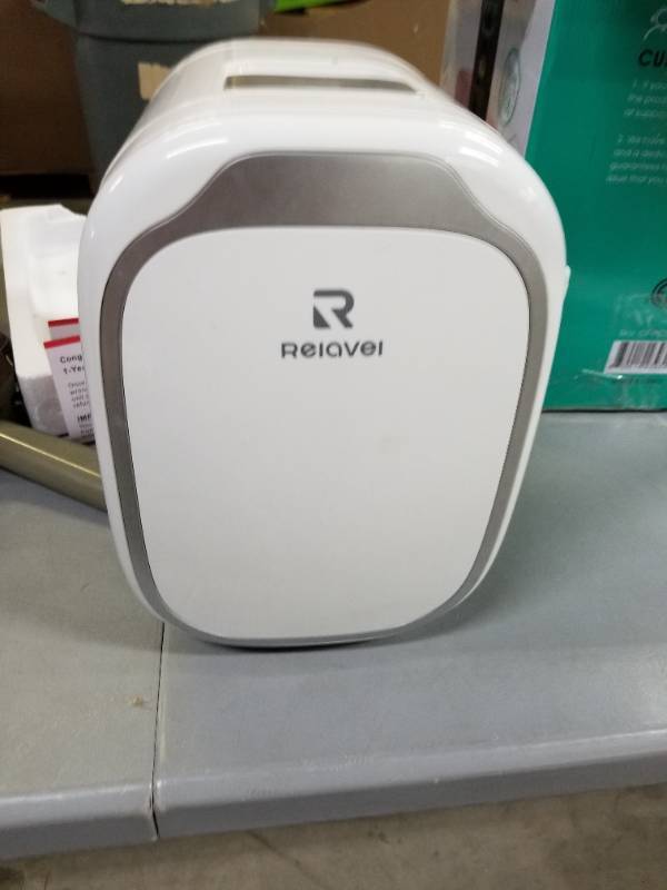 lot 1184 image: CROWNFUL Mini Fridge Portable Cooler &amp Warmer Personal Fridge