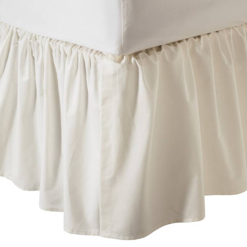 lot 4708 image: TL Care Cotton Percale Dust Ruffle