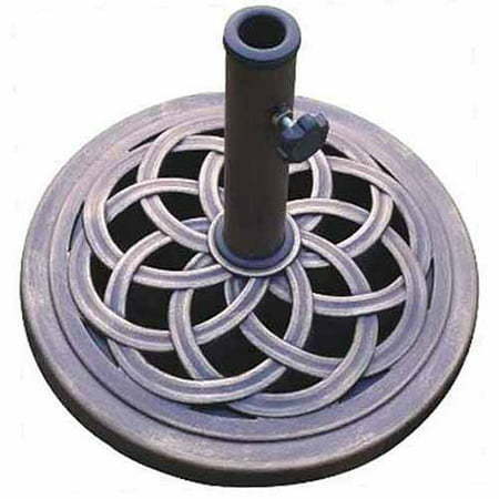 lot 8448 image: DC America Round Cast Stone Umbrella Base