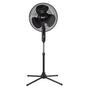 lot 8665 image: Comfort Zone 3-Speed Adjustable-Height Oscillating Pedestal Fan