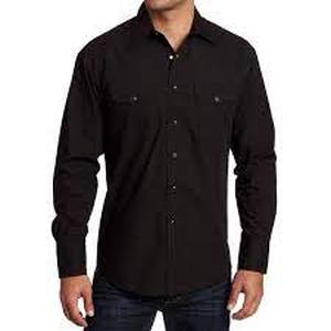 lot 8667 image: Wrangler Mens Western Snap-Front Long-Sleeve Shirt (Size M)