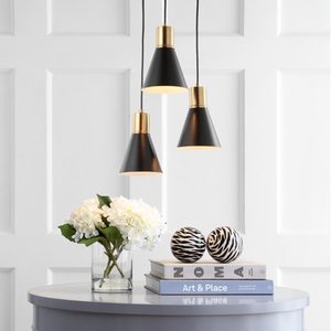 lot 59585 image: Jonathan Y Apollo 3-Light Metal Led Pendant