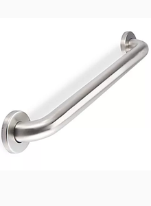 lot 59598 image: CSI Bathware-Straight 30 in. x 1.25 in. Concealed Flange Grab Bar in Satin Stainless