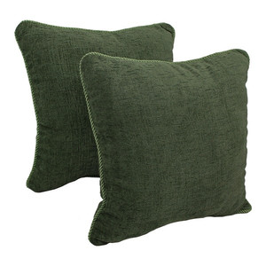 lot 59599 image: Blazing Needles 18-inch Chenille Corded Throw Pillow (Set of 2)