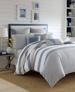 lot 59614 image: Nautica Fairwater Cotton Duvet Set, FullQueen, Pack of 2