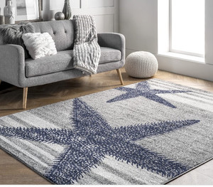 lot 59641 image: nuLOOM Thomas Paul Starfish Area Rug, 4 x 6, Grey