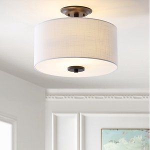 lot 59651 image: Jonathan Y Marc 15 Led Semi-Flush Mount
