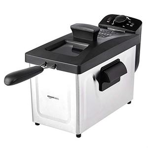 lot 59656 image: Amazon Basics 3 Liter Electric Deep Fryer, Stainless Steel