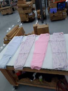 lot 59676 image: Girls Cat & Jack Fleece Sweatpants. Size XL(1416). 4 pairs, 3 different colors.