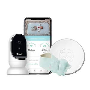 lot 59680 image: Owlet Baby Monitor Duo, Smart Sock 2 Monitor  HD Video Cam