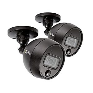 lot 59698 image: Q-See QCA8091B-2, 1080p Analog HD Passive Infrared Bullet Camera, 2-Pak, Model QCA8091B-2