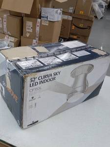 lot 59723 image: Emerson Curva Sky LED Indoor Curva Sky 52-inch Modern Ceiling Fan