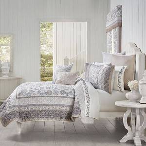 lot 59764 image: Royal Court Home- 3 Piece Quilt Set, King, Chelsea Grey