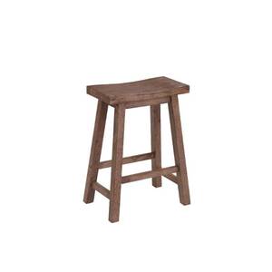 lot 59768 image: Boraam Sonoma-Backless Saddle Counter Stool, Barnwood