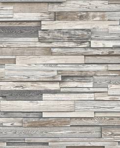 lot 59769 image: NextWall-Reclaimed Wood Plank Peel and Stick Wallpaper