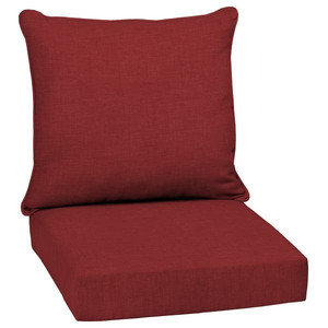 lot 59782 image: Arden Selections Leala Ruby Red Outdoor Deep Seat Cushion Set