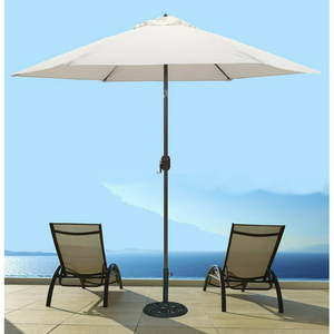 lot 59785 image: Tropishade 9 ft. Aluminum Bronze Patio Umbrella with Natural Cover