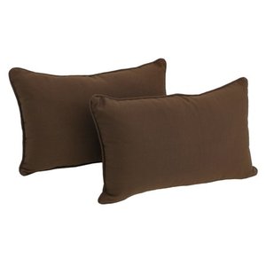 lot 59794 image: Blazing Needles Lumbar Support 20-inch Pillows, Set of 2