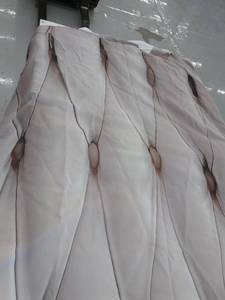 lot 59821 image: 2 Panel Curtains, 106in X 50in, Brown, Grey,White