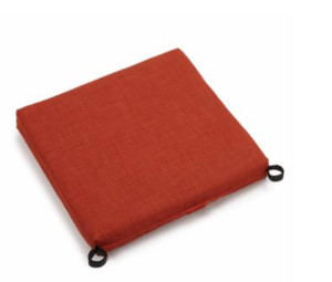lot 59884 image: Blazing Needles Outdoor All Weather Patio Chair Cushion 20 x 19 in. Cinnamon. Set of 4