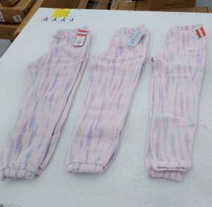 lot 59908 image: Girls Cat & Jack Fleece Sweatpants. Size XS(45). 3 pairs